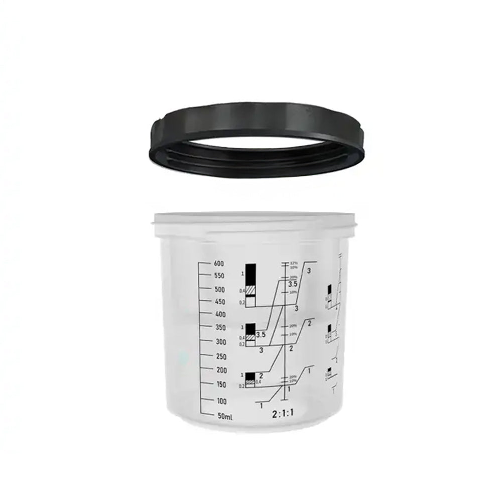 HANSPRAY SPEEDY PAINT SYSTEM 400ML REPLACEMENT HARD OUTER CUP & COLLAR SINGLE UNIT