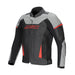 ARGON Scorcher II Leather Jacket - Grey Black Red