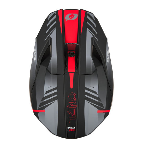 O'Neal 2026 3SRS HAZE Helmet - Black/Grey/Red