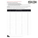 SIDI Cycle Millenium Fit - Size Chart