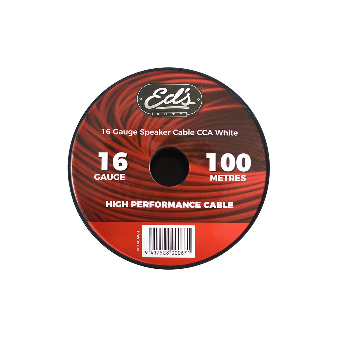 EDS 16 GAUGE SPEAKER CABLE CCA 100M GREY