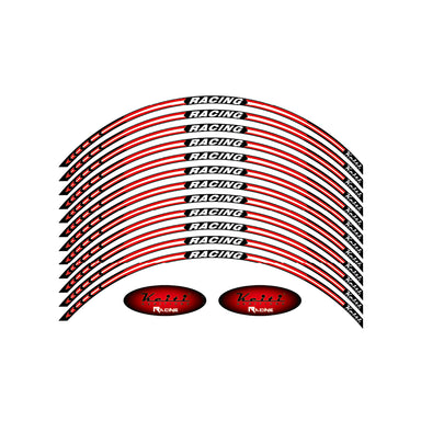 KEITI REFLECTIVE WHEEL 3 STRIPE RACING WS820R [RED