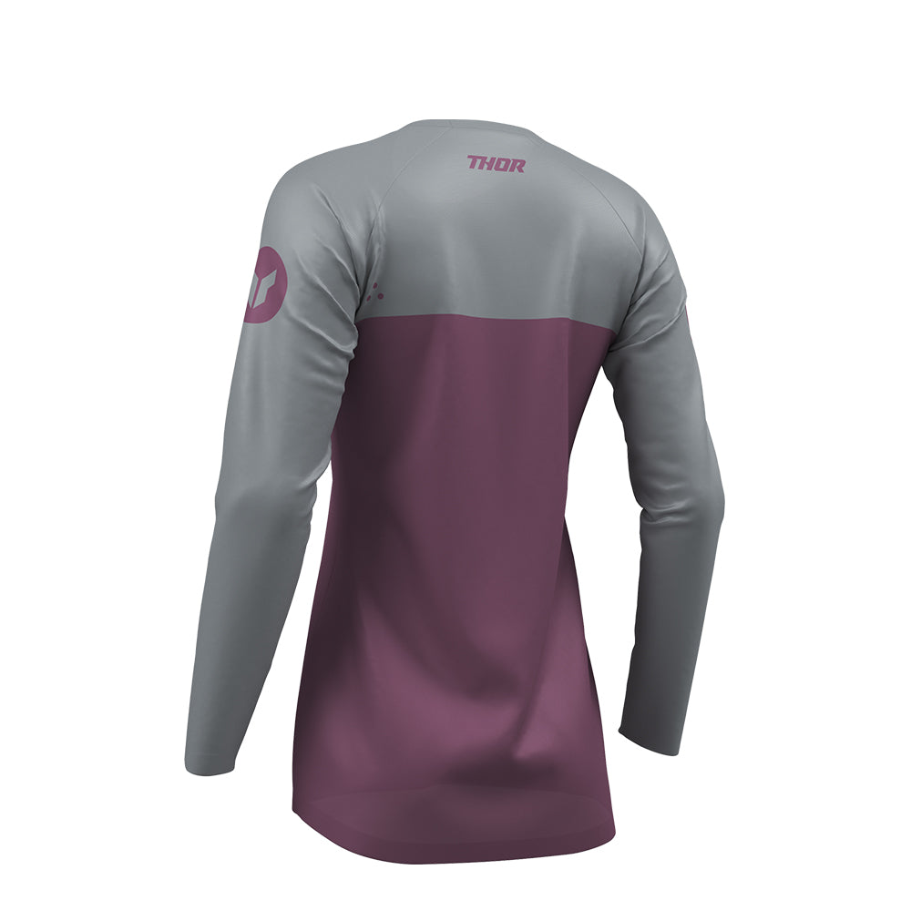 THOR JERSEY WOMENS RIDEMODE MENACE PUR/GRAY