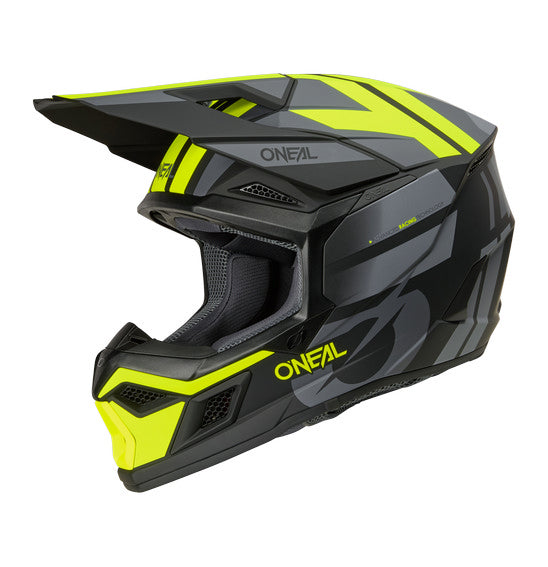 O'Neal 3SRS RIDE Helmet - Black/Grey/Neon Yellow