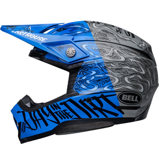 Bell MOTO-10 SPHERICAL Fasthouse DITD LE Blue/Grey