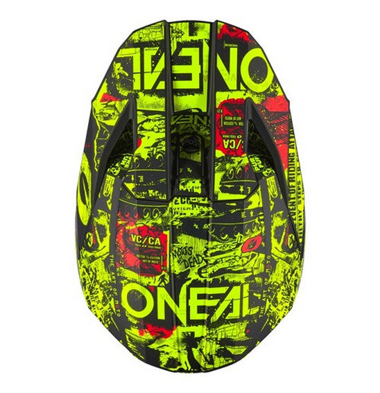 O'Neal 2026 Youth 3SRS ATTACK Helmet - Black/Neon Yellow