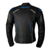 RST S1 LEATHER JACKET [BLACK/GREY/NEON BLUE]