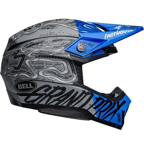 Bell MOTO-10 SPHERICAL Fasthouse DITD LE Blue/Grey