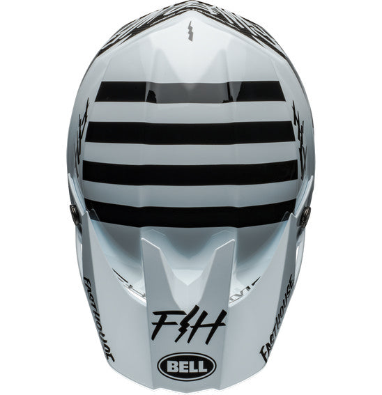 Bell MOTO-10 SPHERICAL Fasthouse Mod Squad White/Black