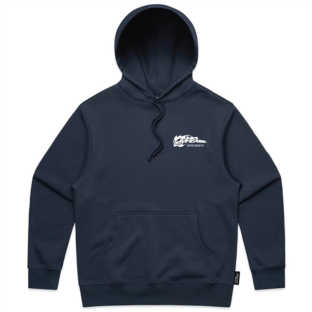 NO FEAR Navy Skull Hoodie