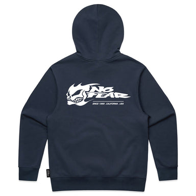 NO FEAR Navy Skull Hoodie