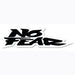 No Fear Label Sticker