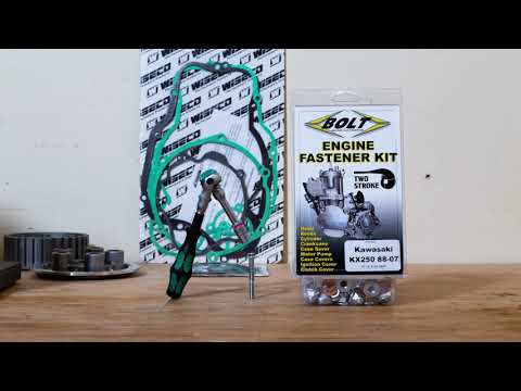 Bolt Engine Fastener Kit Kawasaki KX500 '87-'04