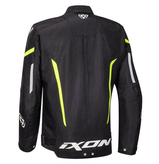 Ixon STRIKER Jacket Blk/Wht/Yel - Sport Textile
