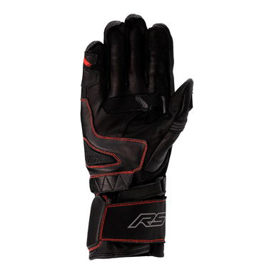 RST S1 LEATHER GLOVE [BLACK/GREY/RED]