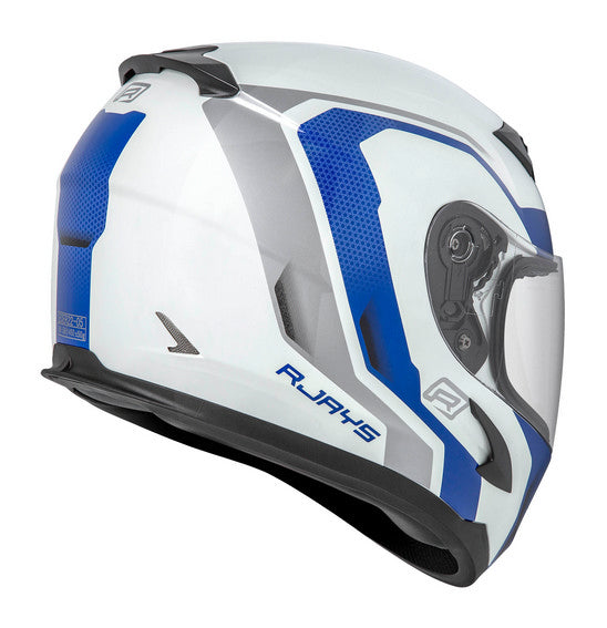 RJAYS GRID Helmet - Gloss White/Blue