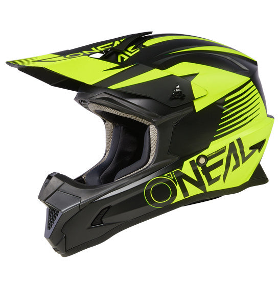 O'Neal Youth 1SRS STREAM V.23 Helmet - Black/Neon Yel